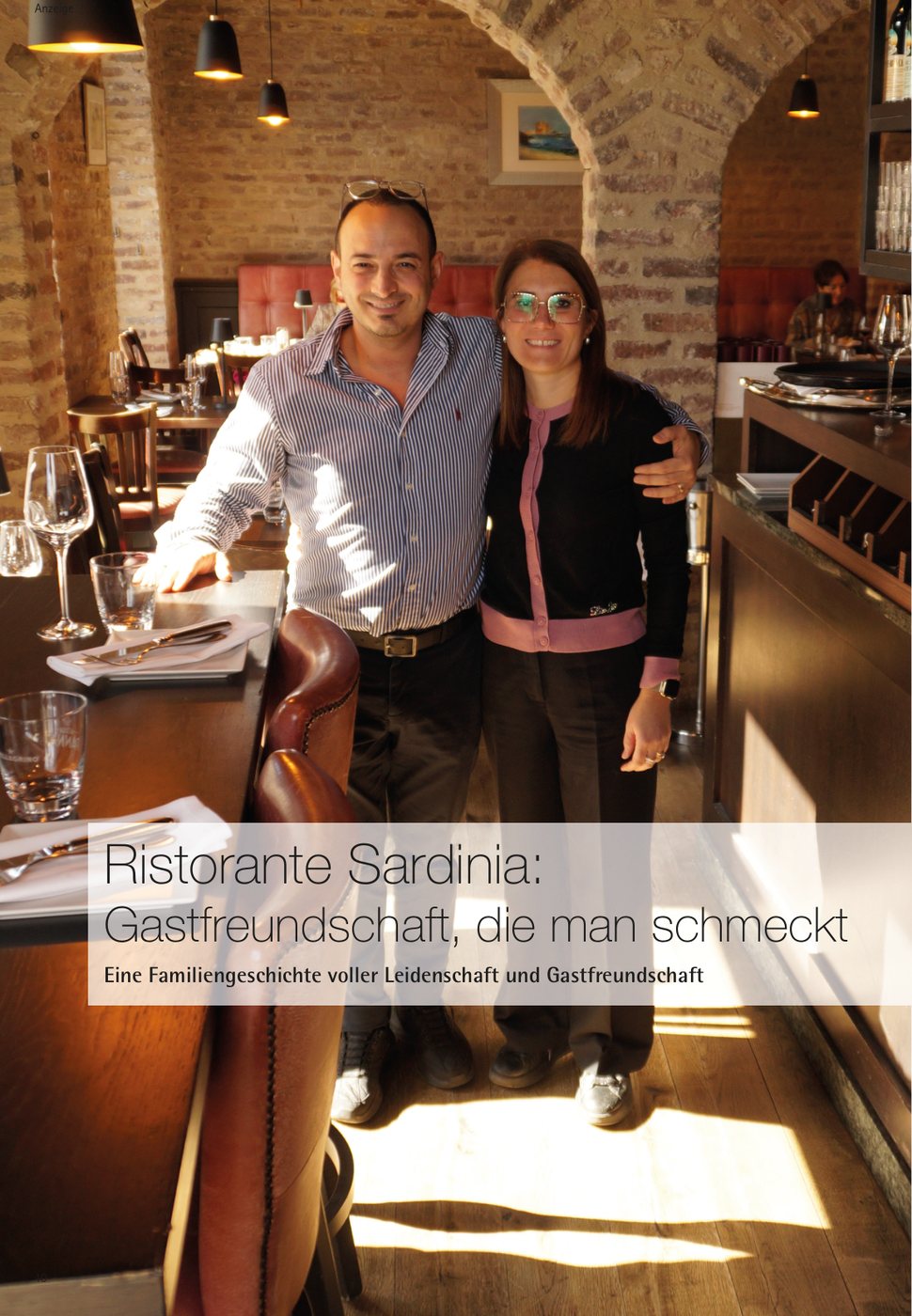 Ristorante Sardinia – aus der Anzeige im Heft