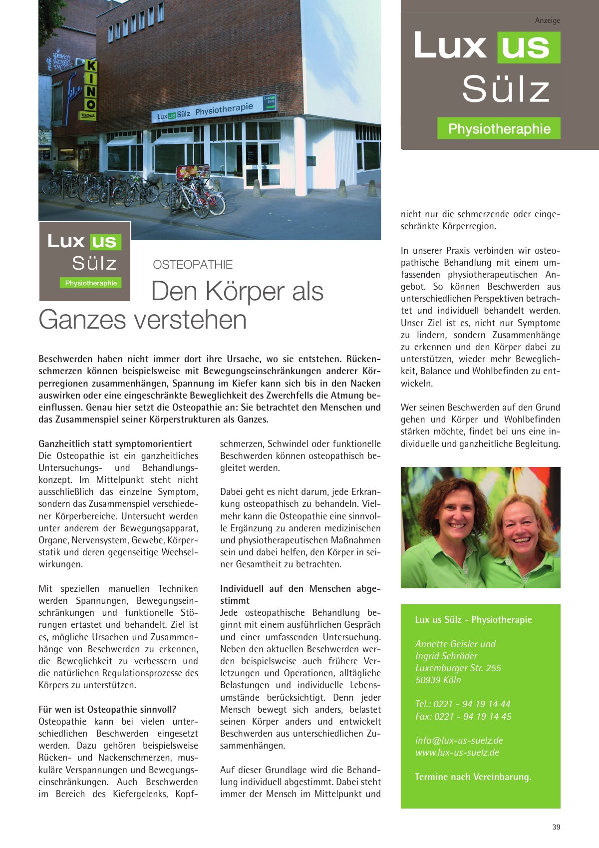 Seite 39 im Heft city [er]leben.