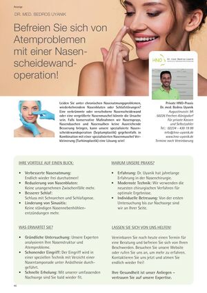 Seite 40 im Heft königsdorf [er]leben mit dieser Anzeige