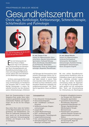 Seite 44 im Heft königsdorf [er]leben mit dieser Anzeige