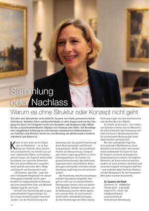 Seite 16, Kunstberatung Dr. Susanne von Frank